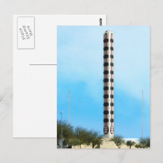 De grootste thermometer ter wereld briefkaart (Voorkant / Achterkant)