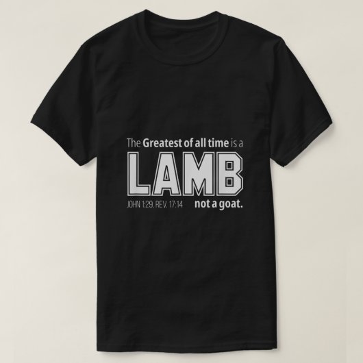 De grootste tijd is een LAMB, geen geit Chri T-shirt (Design voorkant)