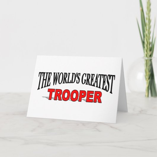 De grootste trooper ter wereld kaart (Voorkant)