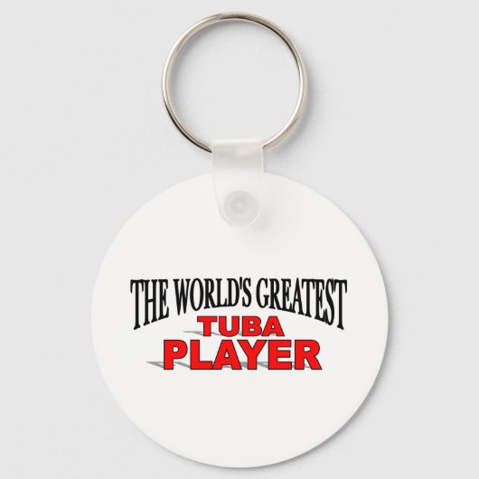 De grootste Tuba-speler ter wereld Sleutelhanger (Voorkant)