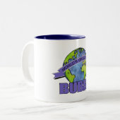 De grootste ubbe ter wereld tweekleurige koffiemok (Voorkant links)