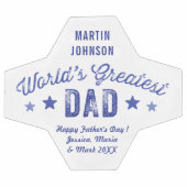 De grootste vader en persoonlijke boodschap ter we voetbal (Enkel)