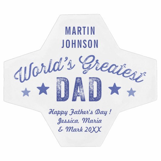 De grootste vader en persoonlijke boodschap ter we voetbal (Enkel)