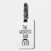 De grootste vader ooit met Mustache Bagagelabel (Achterkant verticaal)