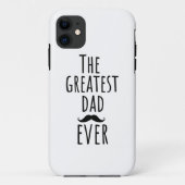 De grootste vader ooit met Mustache Case-Mate iPhone Case (Achterkant)