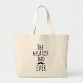 De grootste vader ooit met Mustache Grote Tote Bag (Voorkant)