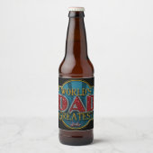 De grootste vader ter wereld bier etiket (Voorkant)