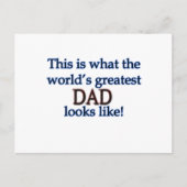 De grootste vader ter wereld briefkaart (Voorkant)