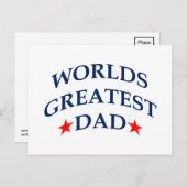 De grootste vader ter wereld briefkaart (Voorkant / Achterkant)