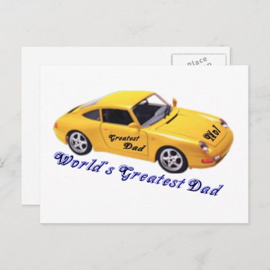 De grootste vader ter wereld briefkaart (Voorkant / Achterkant)