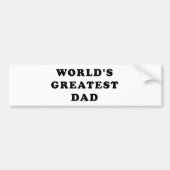 De grootste vader ter wereld bumpersticker (Voorkant)