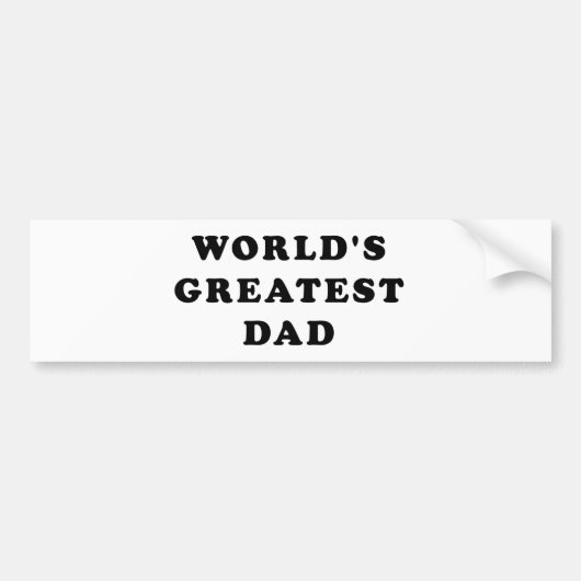 De grootste vader ter wereld bumpersticker (Voorkant)