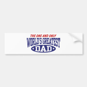 De grootste vader ter wereld bumpersticker