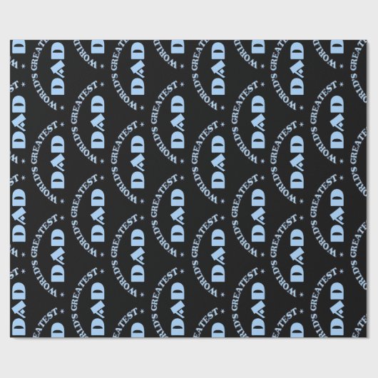 De grootste vader ter wereld cadeaupapier (Vlak)