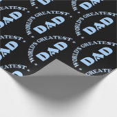 De grootste vader ter wereld cadeaupapier (Hoek)