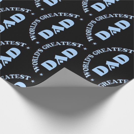 De grootste vader ter wereld cadeaupapier (Hoek)