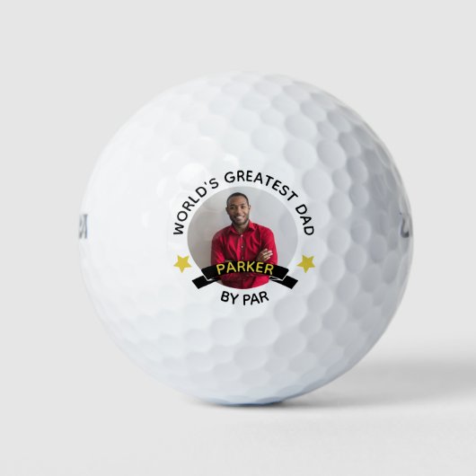 De grootste vader ter wereld door persoonlijke fot golfballen (Voorkant)