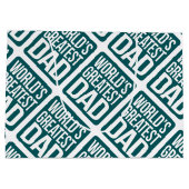 De grootste vader ter wereld groot cadeauzakje (Achterkant)