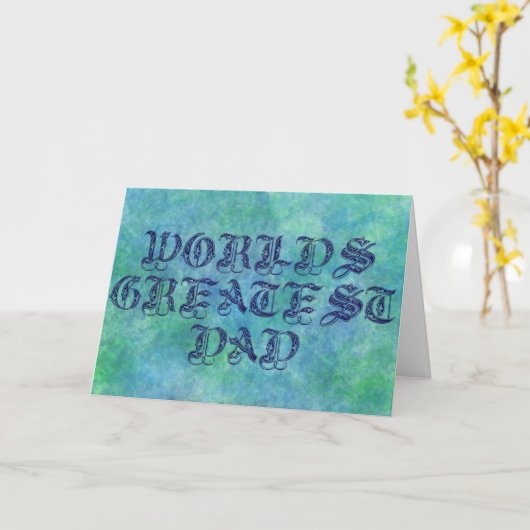 De grootste vader ter wereld kaart (Gele Bloem)