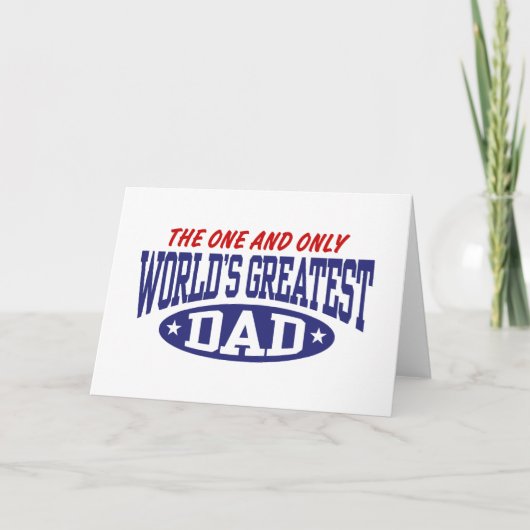 De grootste vader ter wereld kaart (Voorkant)