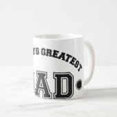 De grootste vader ter wereld koffiemok (Voorkant rechts)