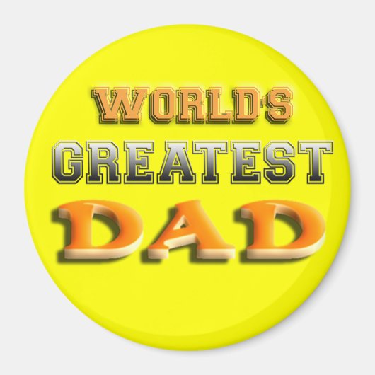 De grootste vader ter wereld magneet (Voorkant)