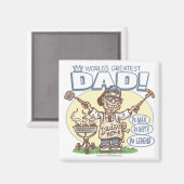 De grootste vader ter wereld magneet (Voorkant / Achterkant)