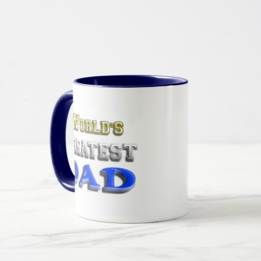 De grootste vader ter wereld mok (Voorkant links)