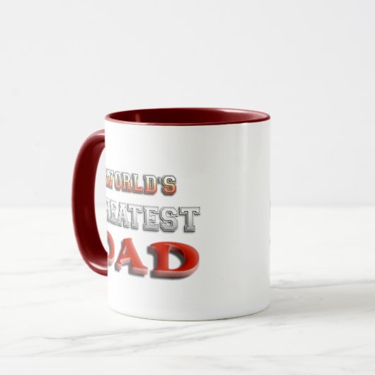 De grootste vader ter wereld mok (Voorkant links)