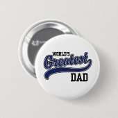 De grootste vader ter wereld ronde button 5,7 cm (Voorkant /achterkant)