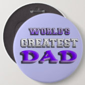 De grootste vader ter wereld ronde button 6,0 cm (Voorkant /achterkant)