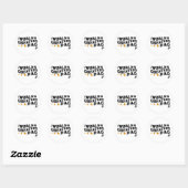 De grootste vader ter wereld ronde sticker (Vel)