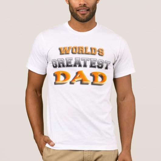 De grootste vader ter wereld t-shirt (Voorkant)