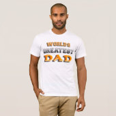 De grootste vader ter wereld t-shirt (Voorkant volledig)