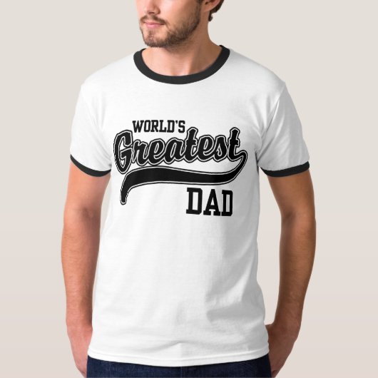De grootste vader ter wereld t-shirt (Voorkant)