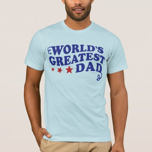 De grootste vader ter wereld t-shirt (Voorkant)
