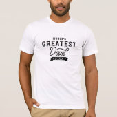 De grootste vader ter wereld, Trendy Typographic T-shirt (Voorkant)