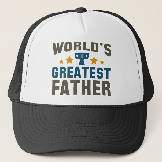 De grootste vader ter wereld trucker pet (Voorkant)