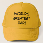 De grootste vader ter wereld trucker pet (Voorkant)
