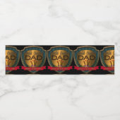 De grootste vader ter wereld | VADERDAG Waterfles Etiket (Enkel label)