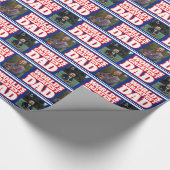 De grootste vader van de wereld voegt je eigen fot cadeaupapier (Hoek)