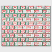 De grootste vader van de wereld voegt je eigen fot cadeaupapier (Vlak)