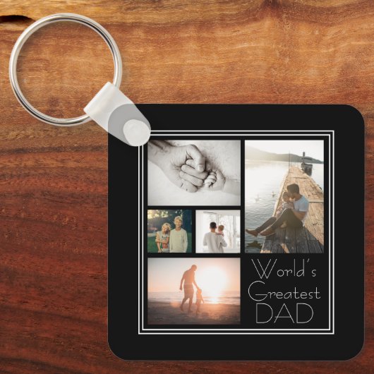 De grootste vaders familie ter wereld Kind 5 Foto  Sleutelhanger (Voorkant)
