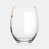 De grootste vaders familie ter wereld Kind 5 Foto Wijnglas Zonder Voet (Links)