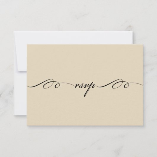 De grootste van deze is een Love Response Card RSVP Kaartje (Voorkant)