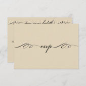 De grootste van deze is een Love Response Card RSVP Kaartje (Voorkant / Achterkant)