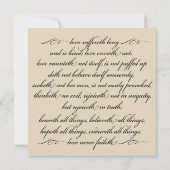 De grootste van deze is een Love Wedding Details C Kaart (Achterkant)