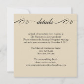 De grootste van deze is een Love Wedding Details C Kaart (Voorkant)