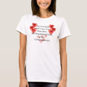 "De grootste van hen in de liefde." Christelijk T-shirt (Voorkant)
