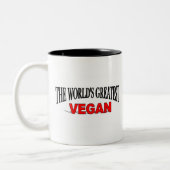 De grootste Vegaan ter wereld Tweekleurige Koffiemok (Links)